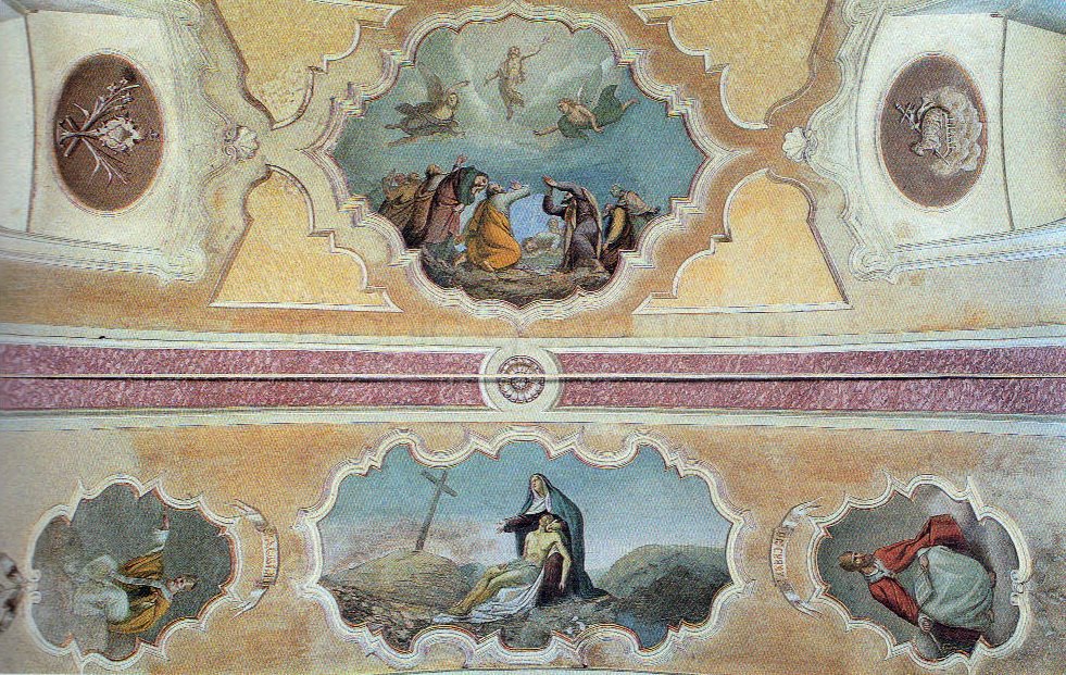 l'Ascensione - 1896 - affresco - chiesa dei SS. Gervasio e Protasio - Nadro (BS)